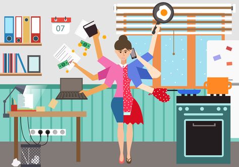 Download the Woman In Multitasking Situation 149257 royalty-free Vector from Vecteezy for your project and explore over a million other vectors, icons and clipart graphics! How To Make Sandwich, Lil Baby, How To Run Faster, Multi Tasking, Why People, No Time, What If, Vector Art, Vector Free