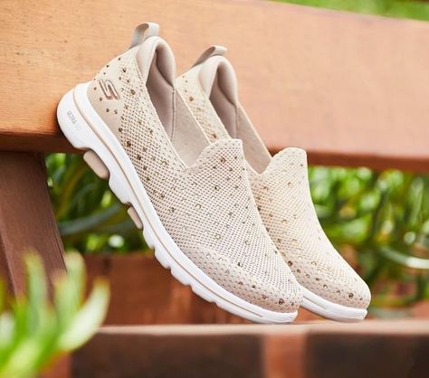 GIVEAWAY! 💰Feel like adding a little BLING to your wardrobe? For your chance to win a $100 gift card, enter the contest by following the… | Instagram Skechers Go Walk, Slip On Trainers, Dress Sketches, To Win, Walking, Slip On, Gift Card, Mesh, Technology