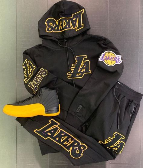 Trendy Suits, Asics Men, Hoodie Set, Basketball Team, Sports Basketball, Basketball Teams, Los Angeles Lakers, Motorcycle Jacket, Varsity Jacket