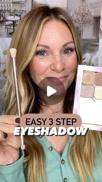 Leah Buckholz on Instagram: "Eyeshadow made easy👏🏻 ✅ keep your chin lifted and eyes open ✅ use a transition shade(a shade close to your skin tone) ✅ apply your darker shade ABOVE the crease(not in the crease) and outside corner ✅ use your eyeshadow for a soft eyeliner ✅ tap your shimmer onto your lid 🔥use this technique with ANY 2 matte shades and 1 shimmer. 💋Colors used- Seint eyeshadows- chai, cafe and Venus Seint double sided eyeshadow brush Maybelline Sky High mascara Seint iiid foundation 😇 To receive a FREE CUSTOM MAKEUP COLOR CONSULTATION comment MAKEUP below. #makeupover40 #makeupover50 #beautyover40 #beautyover50 #over40beauty #over40makeup #over40fashion #over40style #over40women #matureskinmakeup #simpleeyemakeup #easyeyeshadow #easyeyemakeup #makeupforbeginners" Seint Eyeshadow For Blue Eyes, How To Wear Eyeshadow, 2023 Eyeshadow, Maybelline Sky High Mascara, Maybelline Sky High, Soft Eyeliner, Sky High Mascara, Maybelline Eyeshadow, Color Consultation