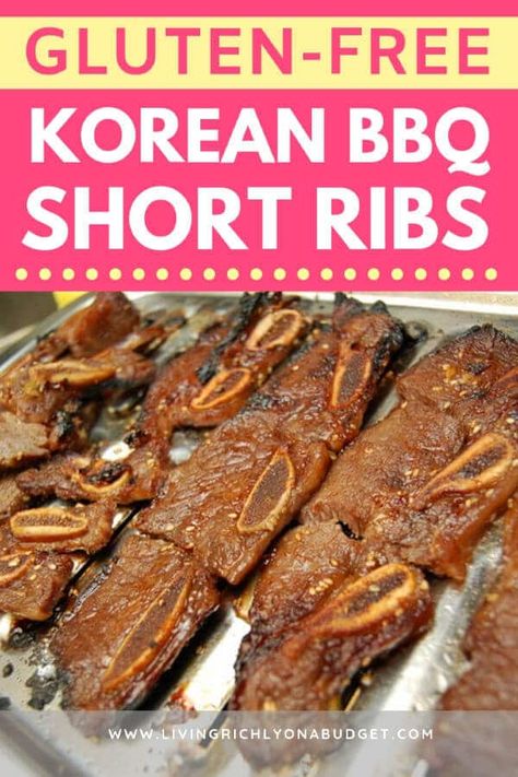 Gluten Free Korean Recipes, Korean Bbq Short Ribs, Kalbi Ribs, Korean Ribs, Korean Short Ribs, Bbq Short Ribs, Learning How To Cook, Gourmet Hot Chocolate, Cook More