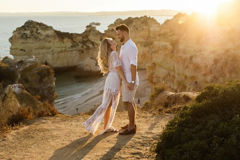 Holly + Michael, Algarve Engagement Session - Wedding and Lifestyle, Algarve, Portugal | Matt + Lena Photography Portugal Engagement Photos, Algarve Photoshoot, Portugal Photos, Algarve Wedding, Husband And Wife Wedding, Portugal Wedding, Engagement Pics, Albufeira, September Wedding