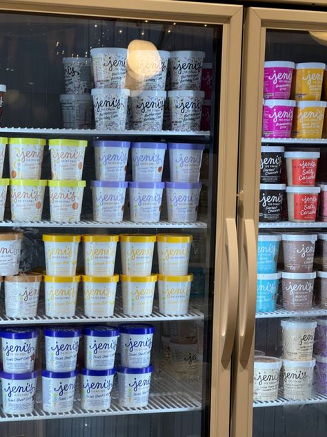 jeni's ice cream Jeni Ice Cream, Jeni’s Ice Cream, Jeni's Ice Cream, Cream Aesthetic, Ice Cream, Cream