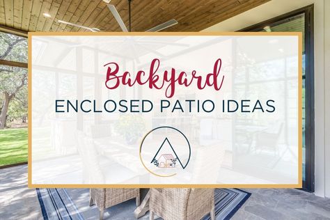 25 beautiful backyard enclosed patio ideas. Screened in patios, small patio spaces, modern patios, rustic patios, and much more... Enclosed Patio Ideas, Small Patio Spaces, Easy Patio, Rustic Patio, Enclosed Patio, Screened In Patio, Modern Patio, Pergola Patio, Patio Spaces