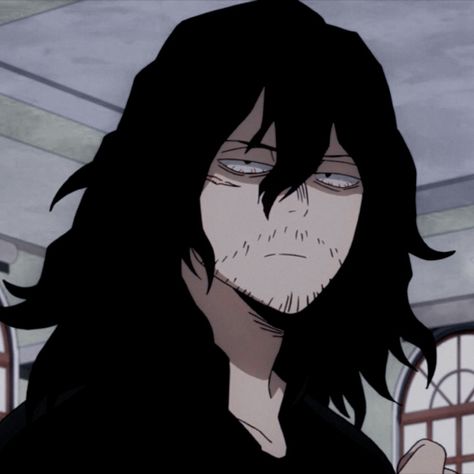 ~’aizawa shouta ~’aesthetic icon My Hero Academia Eraserhead, Shouta Aizawa, Aizawa Shouta, Black And White Aesthetic, Anime Crossover, My Hero Academia Episodes, Hero Academia Characters, My Hero Academia Manga, Cute Anime Guys