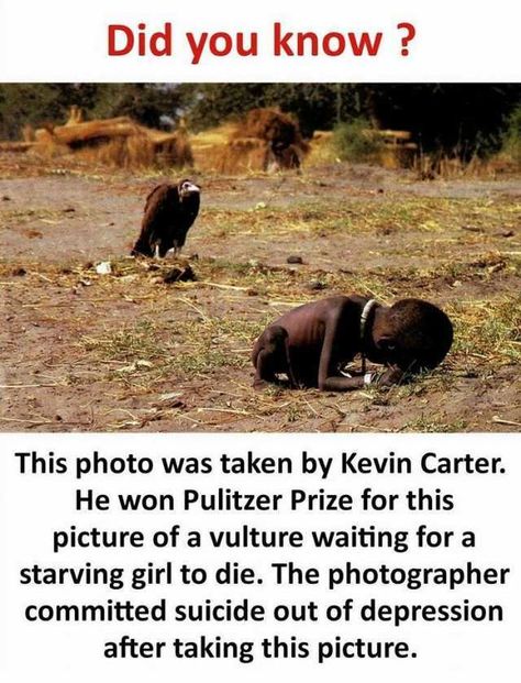 Kevin Carter T.R.I.P Kevin Carter, The Vulture, True Interesting Facts, Interesting Facts About World, Did You Know Facts, Emotional Photography, General Knowledge Facts, Science Facts, Photo Story