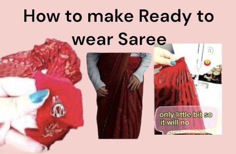 How to make saree pleates ready to wear saree Are you tired of struggling with pleating your saree every time you wear it? Well, in this tutorial, I will show you step-by-step how to pleat your saree for ready-to-wear. With this technique, you can have your saree pleated and ready to wear in just a few minutes! In this video, you will learn: - How to adjust the pleats according to your waist size - How to make the perfect even pleats - How to secure the pleats using a saree clip or safety pin Stitching Videos, Readymade Saree, Ready To Wear Saree, Wear Saree, Safety Pin, Sewing Tutorials, Wear It, Waist Size, Step By Step