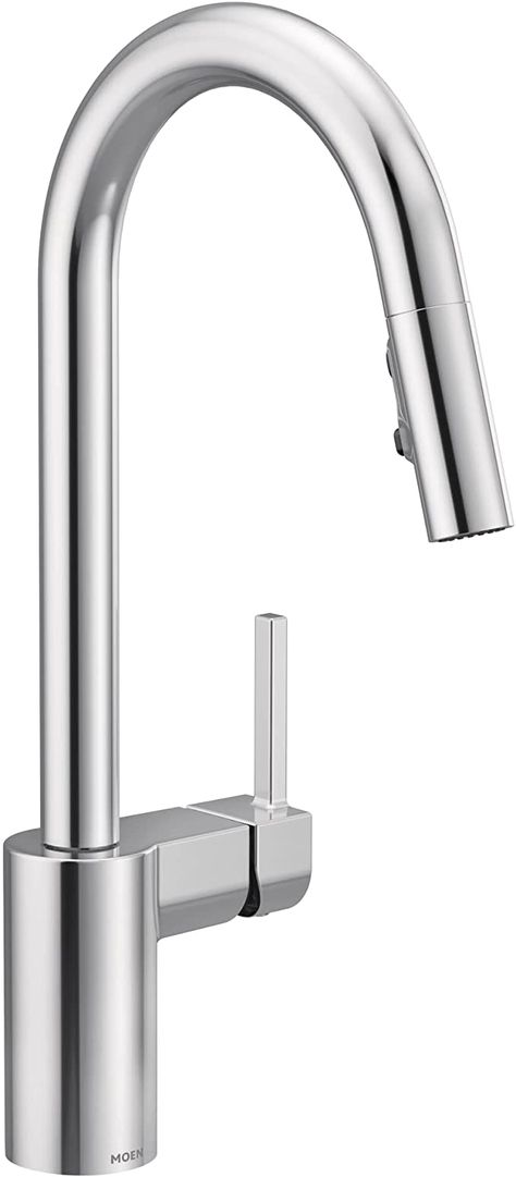 Moen 7565 Align One-Handle Modern Kitchen Pulldown Faucet with Reflex and Power Clean Spray Technology, Chrome, Touch On Kitchen Sink Faucets - Amazon Canada Moen Align, Smart Faucet, Touchless Kitchen Faucet, Kitchen Fixture, Touchless Faucet, Pull Out Faucet, Amazon Canada, Clean Technology, Power Clean