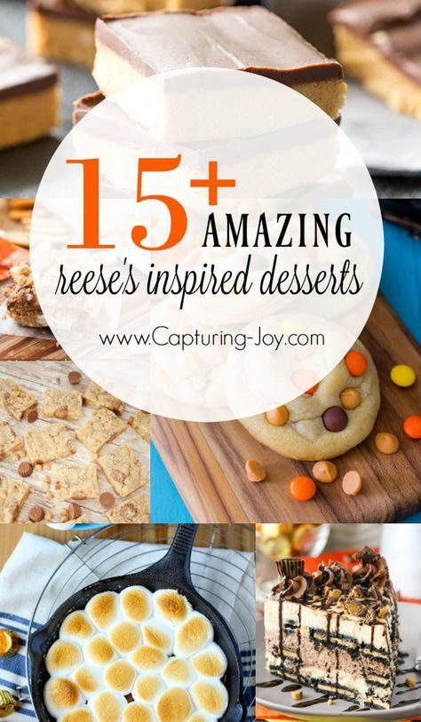 15 Best Reese's Inspired Desserts Desserts Peanut Butter, Reeses Cookies, Date Cookies, Peanut Butter And Chocolate, Cookie Icing, Oatmeal Recipes, Peanut Butter Cups, Clean Eating Snacks, Quick Easy Meals