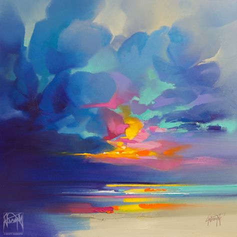 Paintings Of The Sky, Serene Art, Sky Oil Painting, Scott Naismith, Creation Art, Limited Edition Giclee, Landscape Artwork, Abstract Art Landscape, Abstract Landscape Painting