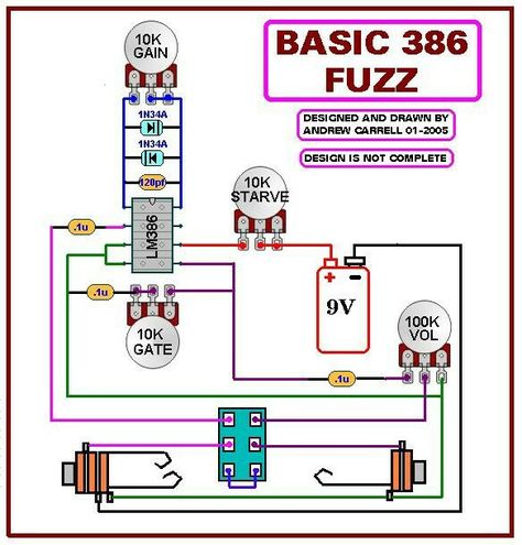 Amplificatori Audio, Build Your Own Guitar, Diy Guitar Amp, Diy Guitar Pedal, Electronic Circuit Design, Guitar Diy, Diy Guitar, Electronics Basics, Electronic Schematics