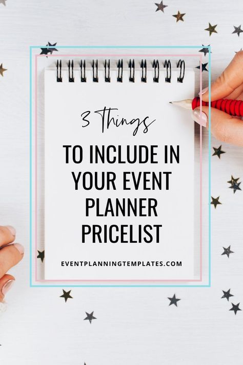 Whether you’re just starting an event planning business or you’re an existing planner, knowing what to include in your event planner price list is important for bookings. Your event planner price list is one way to inform potential clients who have not officially been sent a proposal. Event Planner Price List, Wedding Planner Templates, Becoming An Event Planner, Party Planning Business, Wedding Planner Checklist, Wedding Planner Business, Event Planning Template, Wedding Planning Business, Planning Business