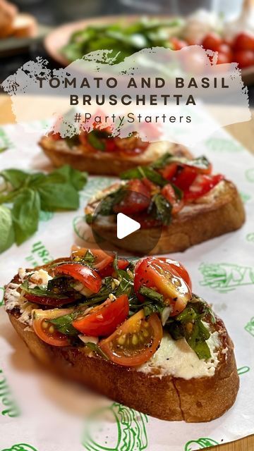 The Excited Cook & Traveller on Instagram: "Tomato and basil bruschetta 🍅🌿

I absolutely love making bruschetta, you can be so creative with the ingredients and flavours. Tomato and basil being my favourite as they add so much freshness to it. Also, I am using cherry tomatoes but you can use regular ones if you don’t have them stocked up. 

Let’s make the recipe.

Ingredients 

3-4 Bread slices
7-8 cherry or 2 regular tomatoes 
2 tsp olive oil
1 tsp melted butter
2+1 cloves of garlic, chopped
1/2 tsp oregano 
1 tsp balsamic vinegar 
Salt and pepper 
2 tsp cream cheese
Fresh basil leaves

Method
1. In a bowl, add melted butter, oregano and minced garlic, apply on both sides of bread and toast
2. In a meanwhile, in a bowl, add chopped tomatoes, chopped fresh basil leaves, garlic, olive oil Tomato Basil Bruschetta Recipe, Recipes With Fresh Basil, Garlic Bread Bruschetta, Using Cherry Tomatoes, Tomato Basil Appetizer Balsamic Vinegar, Tomato Bruschetta With Garlic And Basil, Bread Bruschetta, Tomato Basil Bruschetta, Bruschetta Recept