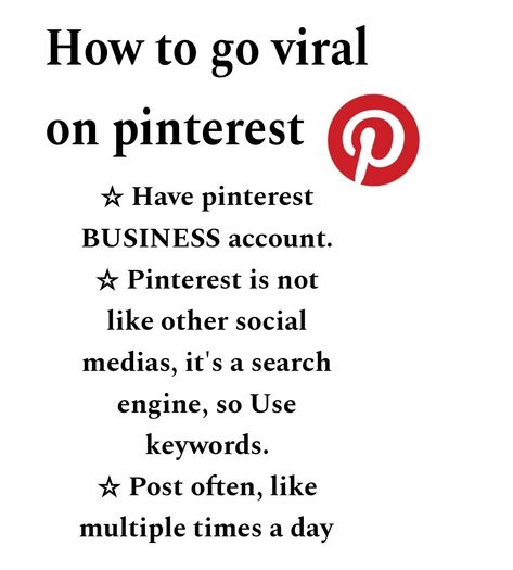 How to go viral on pinterest
How to blow up on pinterest
How to ger followers on pinterest
How to get famous on pinterest
How to grow account on pinterest
Pinterest account growth
Pinterest tips How To Go Viral On Pinterest, How To Get Likes On Pinterest, How To Get Pinterest Followers, How To Blow Up On Pinterest, Aesthetic Pinterest Account Ideas, How To Get Popular On Pinterest, How To Get More Followers On Pinterest, How To Repost On Pinterest, Pinterest Pin Ideas