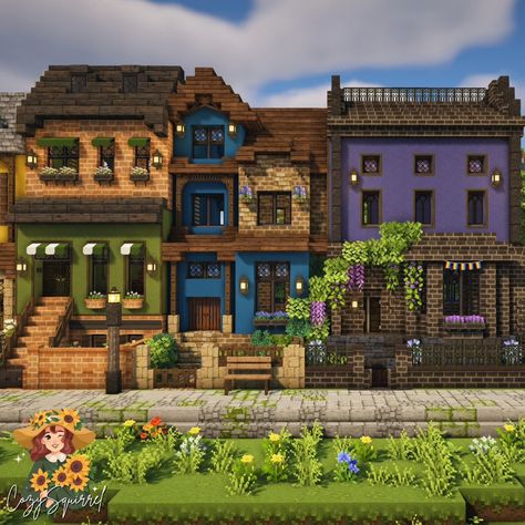 🌈HAPPY PRIDE MONTH!! Love wins!!🏳️‍🌈 I really wanted to create something for Pride Month and I had so much fun creating these rainbow townhomes. You can download this world on my Ko-Fi - link in bio! Shader: BSL Texture: Mizuno's 16 Craft CIT Packs Used: Mizuno's 16 Craft CIT, Ghoulcraft, Garden Breeze, Hananacraft #minecraft #pridemonth #minecraftpride #minecraftideas #townhomes #minecrafttownhouse #lgbt #mizunos16 Minecraft House Ideas 2 People, Mizuno 16 Craft Interior, Minecraft Build Projects, Minecraft Magic Shop, Minecraft Boutique, Minecraft Colorful Houses, Mizunos 16 Craft Builds, Minecraft Community Center, Modern Minecraft Houses Interiors