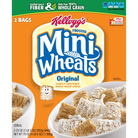 Walgreens: Frosted Mini Wheats Only $0.98 (Starts 3/13)! Frosted Mini Wheats, Cereal Kelloggs, Mini Wheats, Protein Cereal, Wheat Cereal, Whole Grain Cereals, Gourmet Food Store, Free Fruit, Breakfast Cereal