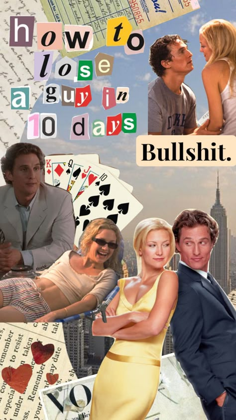 How To Lise A Guy In 10 Days Dress, How To Loss A Guy In 10 Days Movie, How Loose A Guy In 10 Days Aesthetic, How Lose A Guy In 10 Days Movie Poster, 10 Days To Lose A Guy, Rom Com Wallpaper, Rom Com Aesthetic Wallpaper, Romcom Wallpaper, Movies Posters Aesthetic