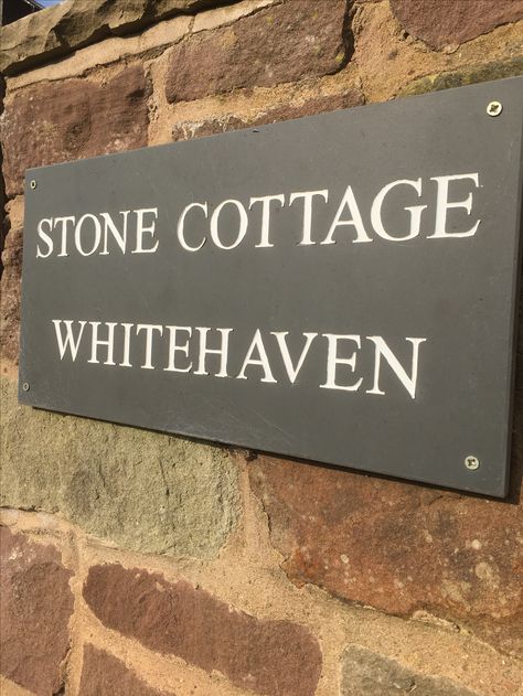 Viney Holiday Properties House Name Plaques, Rustic Cottage Style, House Name Signs, Stone Sign, Slate Signs, Kent England, House Signs, House Names, Engraved Sign