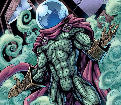 Mysterio Mysterio Spiderman, Quentin Beck, Mysterio Marvel, Stunt Man, Comic Book Villains, Man Working, Hollywood Studio, Comic Villains, Marvel Villains