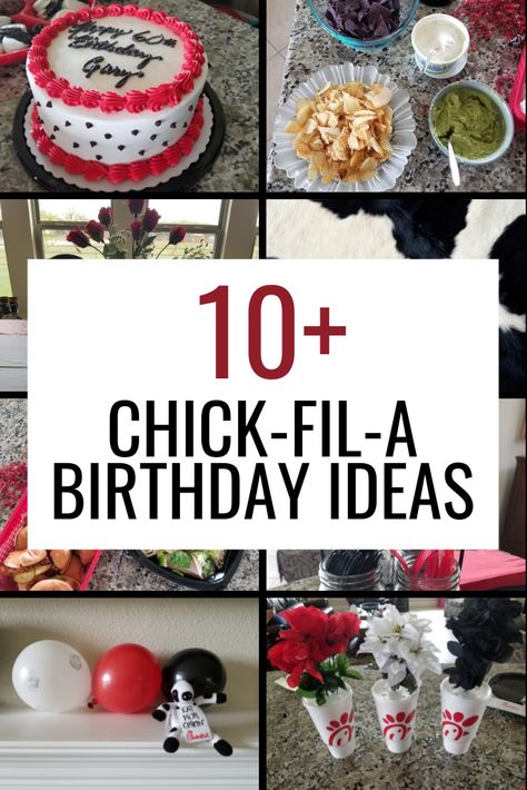 Chic Fil A Birthday Party Ideas, Chic Fil A Party Ideas, 1st Birthday Chickfila, Chik Fil A Birthday Theme, Chic Fil A Themed 1st Birthday, Chik Fil A Party, Chic Fil A Party, Chic Fil A Birthday Party, Chick Fil A Party Theme