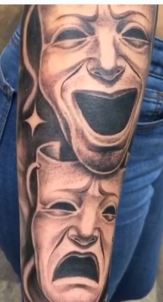 2 Face Tattoo, Face Tattoo Men, Smile Now Cry Later, Inner Arm Tattoo, Gemini Tattoo, Latest Tattoos, Face Tattoo, Arm Tattoo, Sleeve Tattoos