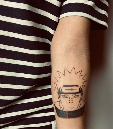 Pain Naruto Tatoos Ideas, Pain Tatoos Ideas Naruto, Pain Tatoos Ideas, Naruto Theme, Tongue Tattoo, Pikachu Tattoo, Pain Naruto, Tattoo Anime, Forearm Sleeve