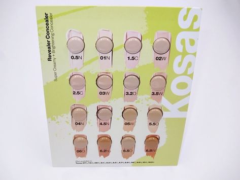 Here's What It Looks Like If You Want to Try Out 16 Shades of Kosas Revealer Concealer - Musings of a Muse Kosas Concealer Swatches, Kosas Concealer, Kosas Revealer Concealer, Concealer Swatches, Nude Colour, Margiela Replica, Shade Card, Cool Skin Tone, Fall Fragrance