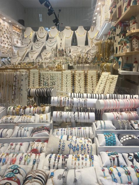 jewelery | jewelery inspo | greece | market | holiday shopping | bling Greece Shops, Holiday Manifestation, Greece Market, Shopping In Greece, Greece Shopping, Glyfada Greece, Skopelos Greece, Greece Gifts, Greece Outfit