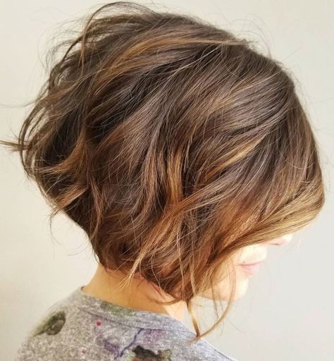 Short Messy Curly Bob Messy Blonde Bob, Trend Hairstyles, Undercut Haircut, Short Bob Cuts, Balayage Bob, Brunette Bob, Messy Bob Hairstyles, Tousled Bob, Stacked Bob Haircut