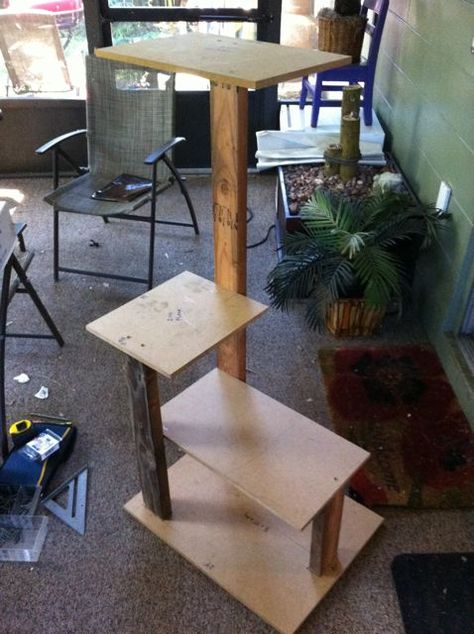 diy cat tree, diy, how to, pets animals Cat Trees Diy Easy, Diy Cat Tower, Cat Tree Plans, Katt Diy, Chat Diy, Diy Cat Tree, Diy Bird Bath, Tree Plan, Cat Towers