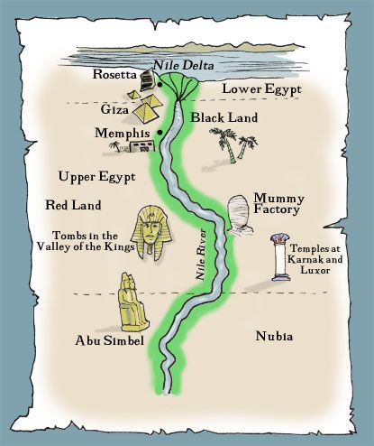 Map of Ancient Egypt Ancient Egypt Anchor Chart, Map Of Ancient Egypt, Ancient Egypt Nile River, Nile River Project, Ancient History Homeschool, Ancient Egypt Map, Ancient Egypt Lessons, Ancient Egypt Crafts, Egypt Civilization