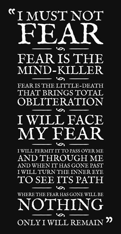 Litany Against Fear, Dune Film, Fear Is The Mind Killer, Bene Gesserit, Dune Frank Herbert, Dune Art, Frank Herbert, Aw Yeah, Warrior Quotes