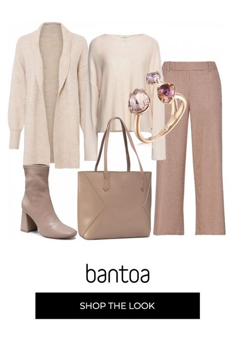 Fairy Woman, Beige Outfits, Color Palette Challenge, Vanessa Bruno, Outfit Donna, Work Outfit, Work Wear, Trousers, Polyvore