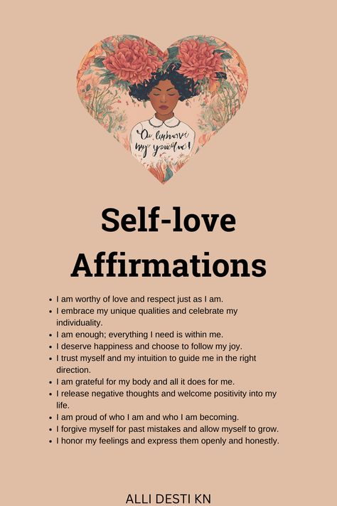 Boost your confidence and nurture your inner peace with these transformative self-love affirmations. Repeating positive affirmations daily can help shift your mindset, heal your soul, and promote a deeper connection to yourself. Embrace your worth, practice self-compassion and affirm your greatness everyday. #selfloveaffirmations #healingthroughaffirmations #personalgrowth #positiveaffirmations Daily Affirmations For Women, Confidence Affirmations, Heal Your Soul, Healing Affirmations, Boost Confidence, Affirmations For Women, I Am Worthy, Boost Your Confidence, Self Love Affirmations