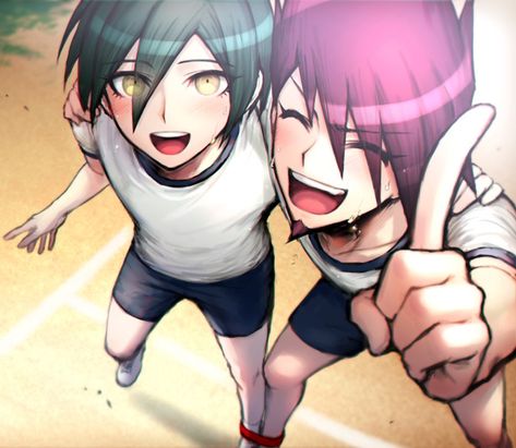 I love them with all my heart, soul, and everything ive got ♥️♥️♥️💞💞💞💞😭😭💕💕 Dnf Heatwaves, Kaito Momota, Spike Chunsoft, Anime D, Danganronpa Game, Danganronpa Funny, Danganronpa 1, Danganronpa Memes, Trigger Happy