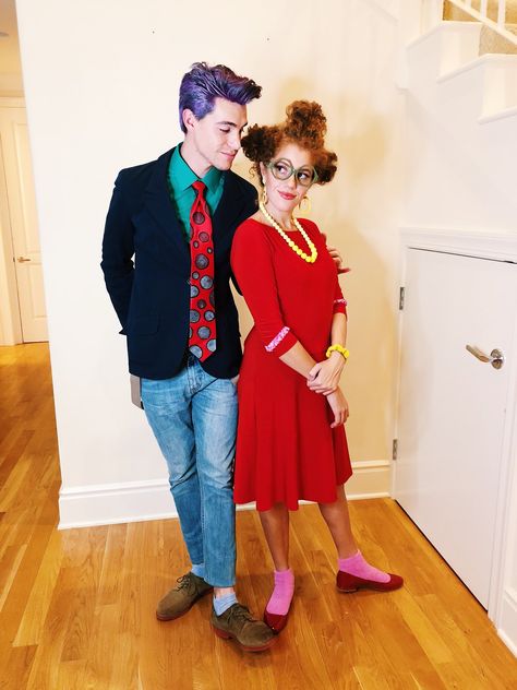 Mahogany *LOX* on Twitter: "Mr & Mrs. Pickles… " Unique Couples Halloween Costume Ideas, Mermaid Man And Barnacle Boy, Mermaid Man And Barnacle, Jimmy Junior, Angel Dress Up, Mahogany Lox, Luigi Costume, Punny Halloween Costumes, Tommy Pickles