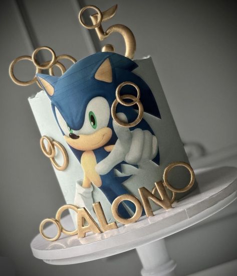 Bolo Blaze, Sonic Birthday Cake, Surf Cake, Soccer Birthday Cakes, Barnyard Cake, Halloween Sugar Cookies Decorated, Bolo Sonic, Sonic Cake, Sonic Birthday Parties