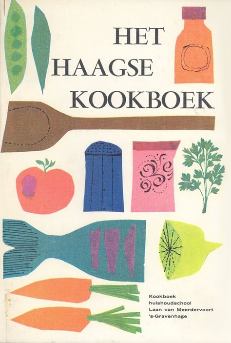 vintage cookbook colorful palette Cookbook Design, Mid Century Illustration, Beautiful Book Covers, Illustration Food, Vintage Cookbooks, Inspirational Prints, Food Drawing, Old Book, Typography Prints