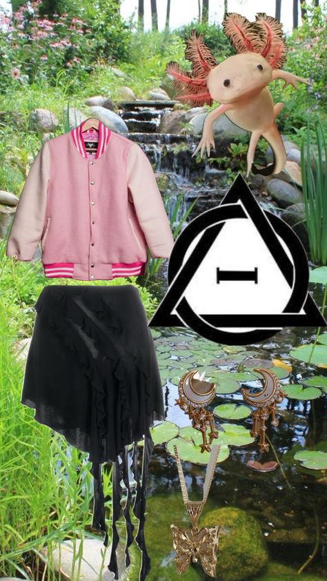 Axolotl therian outfit #therian #outfit School Fits