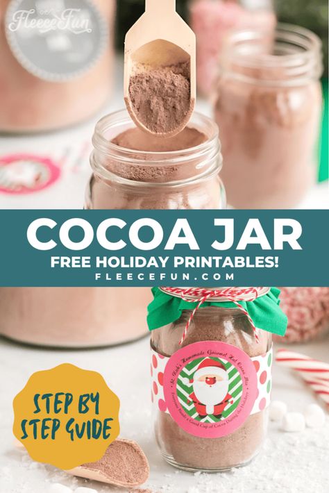 Cocoa In A Jar Gift, Homemade Cocoa Mix Recipe Jar Gifts, Mason Jar Hot Cocoa Gift Recipe, Hot Cocoa Mix Recipe Gift Mason Jars, Hot Cocoa Jars Diy, Jar Mixes Recipes, Homemade Mixes In A Jar, Hot Cocoa Mason Jar Gifts, Hot Cocoa Recipe In A Jar