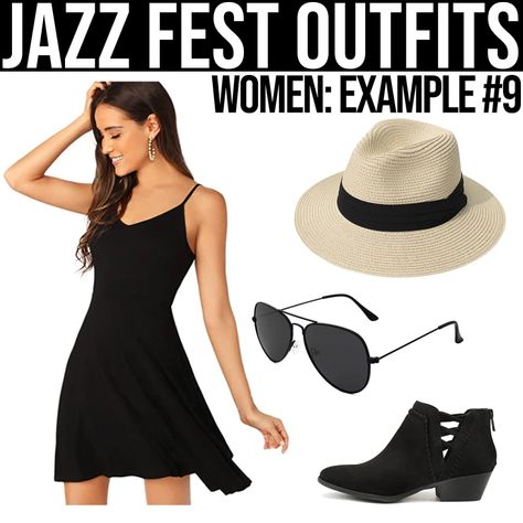 Need an awesome outfit for the upcoming Jazz Fest? We gathered over 100 trendy, stylish, and cute outfits, so you can put together an amazing look for the occasion! Jazz Festival Outfit Summer, What To Wear To A Jazz Concert Outfit, Jazz Festival Outfit Black Women, Jazz Fest Outfit, Jazzfest Outfit, Jazz Concert Outfit, Jazz Bar Outfit, Jazz Festival Outfit, Wine Festival Outfit