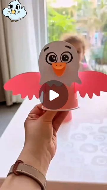 Easy Bird Feeders For Kids To Make, Bird Crafts For Kids, Bird Feeders For Kids To Make, Paper Cup Crafts, Toddler Hacks, 23 September, Holiday Crafts For Kids, Flying Bird, Have A Good Time