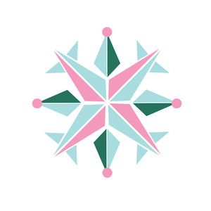 Snowflake Logo, Geometric Snowflake, Snowflake Graphic, Christmas Cups, Holiday Inspo, Geometric Poster, Logo Project, Colour Design, Patchwork Quilting