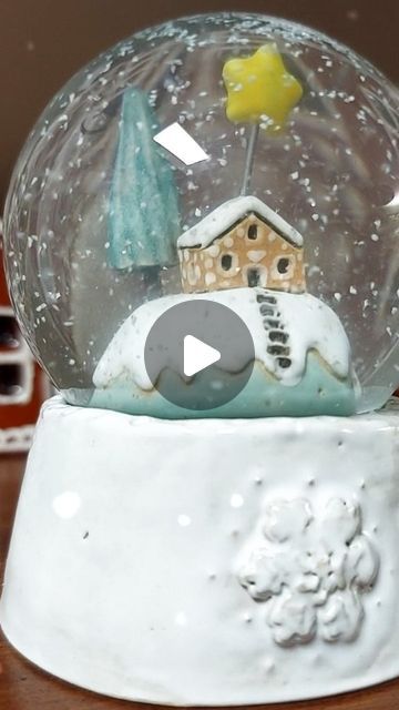 Elukka Ceramics⚱ est. 2008 on Instagram: ". My #snowglobe project is officially #finished 🤍 .  It feels SO good that I could actually pull it off 💪 ...BUT right now I've got too many issues against making these for sale...( add soft whining 😆) so this little project ends here...for now! .  Rest assured, I am still creating a BUNCH of waterless #snowglobes and #snowdomes for my little ceramic  landscapes and the first sets should be up for grabs within about a week ! ☃️ Some of them has tiny lights, some comes with fluffy snow, there will be cozy hilltop cottages, wee gingerbread houses and " giant" pine trees,  oh my ! 🎄❄️☃️ . 🤍🌬🤍🌬🤍🌬🤍🌬🤍🌬🤍🌬🤍🌬 #workinprogress #potteryvideo #potteryreels #handbuilding #ceramichouse #holidayhome #coiledpottery #snowglobe #ponyo #potterylove # Fluffy Snow, Coil Pottery, Pottery Videos, Hand Building, Diy Ceramic, Gingerbread Houses, Ceramic Houses, Christmas Snow, Pine Trees