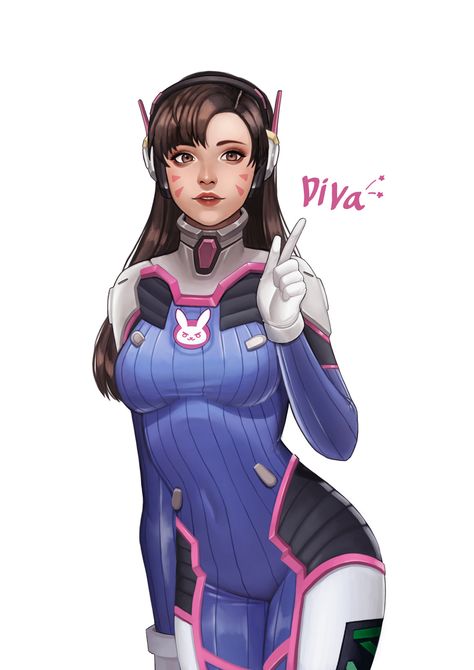 diva (fan art) - ha na song, woojung son (popoka) on ArtStation at https://www.artstation.com/artwork/BNgV4 Diva Overwatch, Dva Overwatch Cosplay, D.va Art, Overwatch Icons, Overwatch Drawings, D.va Overwatch, Overwatch Tracer, Overwatch Cosplay, Overwatch Fan Art