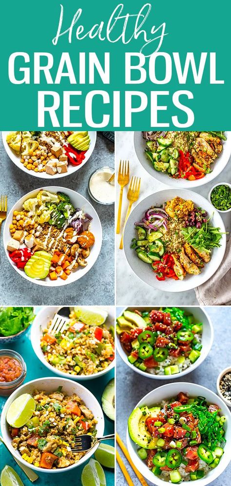 These are the best grain bowl recipes on the internet! Use your favourite grains like rice, quinoa and farro to make these meal prep lunches. #grainbowls #healthyrecipes Healthy Grain Bowls, Grain Bowl Recipe, Meal Prep Lunches, Power Bowl Recipe, Like Rice, Chicken And Butternut Squash, Grain Bowls, Salad Meal Prep, Superfood Salad