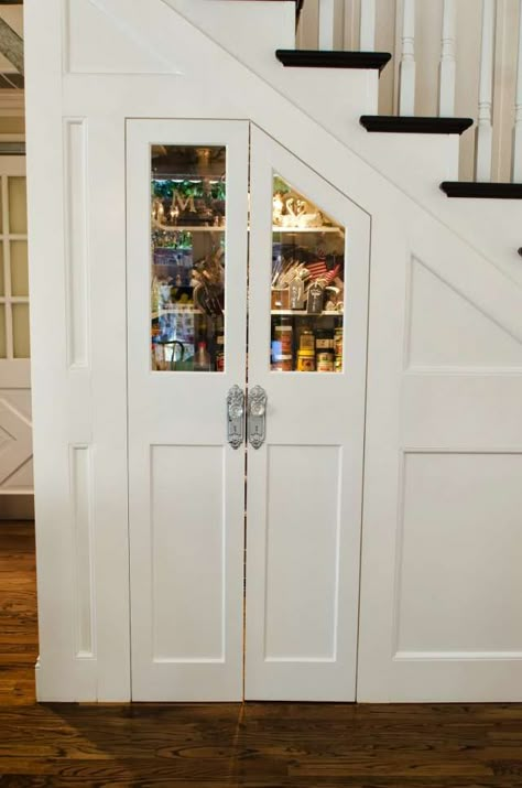 Our Most-Pinned Pantry of All Time Is Under the Stairs — Pantries to Pin Pantry Under The Stairs, Stairs Pantry, Under Stairs Pantry, تحت الدرج, Under Stairs Storage, Under Stair, Stairs Storage, Staircase Storage, Under The Stairs