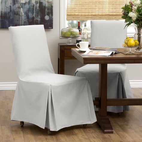 Parson Chair Covers, Parsons Chair Slipcovers, Cream Dining Chairs, Dining Room Chair Slipcovers, Chair Covers Slipcover, Classic Dining Chair, Dining Room Chair Covers, Parsons Dining Chairs, Parsons Chair