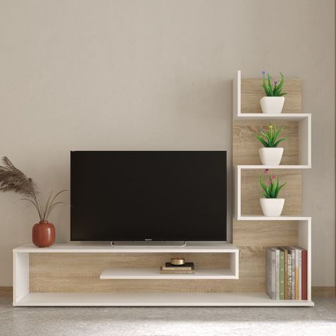 ¿Cuál es la forma más cómoda de tenerlo todo organizado? Este diseño de comedor Snake, en color roble sonoma y blanco mate, tiene todo lo que necesitas. Un mueble de tv que te ofrece diferentes espacios y estantes abiertos, para que puedas decorar, organizar y reformar tu comedor con muy poco. En la parte inferior, tendrás un espacio ideal para rellenar con tus revistas o libros favoritos. En el hueco del medio, podrás poner tu televisor de hasta 55 pulgadas y disfrutar de tus series favoritas. Ideas Para Decorar Comedor, Ideas Para Decorar Sala, Ideas Para Sala, Rose Gold Kitchen Accessories, Ideas Para Decorar Cuartos, Mesa Tv, Rose Gold Kitchen, Rack Tv, Kitchen Accessories