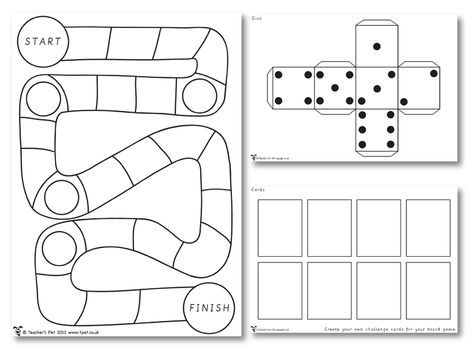 Build Your Own Games Board. We did this today with crayons. Each table got a spiral drawn game board, a die, and a list of vocabulary words/definitions. Great practice! Build Your Own Board Game, Games Template, Carnival Games For Kids, Board Game Party, Board Game Template, Make Your Own Game, Math Board Games, Board Games Diy, Abc Games